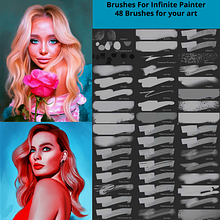 Free 48 brushes for Infinite Painter by Rod Lovell