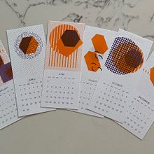 Shapes of the Year: Riso Calendar & Geometric Editions
