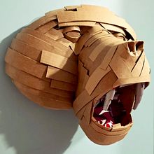 My project for course: Cardboard Sculptures for Beginners (Baboon)