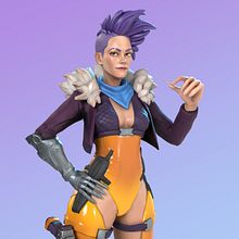 Stylized Cyberpunk Girl