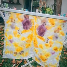 Meu projeto do curso: Impressão botânica em tecido e papel