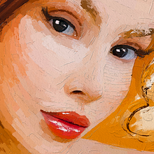Jackelyne Ayahichna by Rod Lovell - Portrait Painting | Digital Portrait Painting with Oil Impasto: Explore Light and Shade