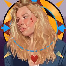 My project for course: Digital Portraits in Procreate with Graphical Elements