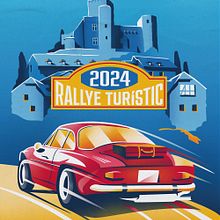 Cartel RALLYE TURÍSTIC 2024 AUTOMÓVIL CLUB D'ANDORRA 