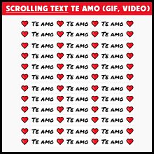 Scrolling Text Te Amo