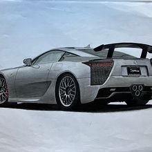 Realistic Lexus LFA drawing