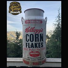 Personalización de una Lechera de 40L al Estilo Kellogg's Corn Flakes