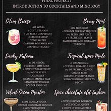 6 drinks in pairs for a complete experience.