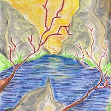 Paisatge amb pastels