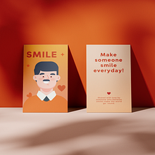 Bright Smiles: A Wholesome Business Card Design for Everyday Positivity