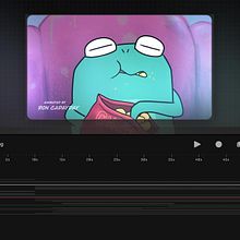 2D animation in full color and audio