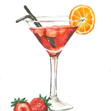 Drink illustration: cocktail