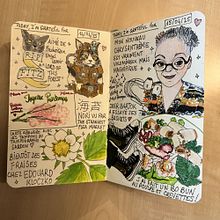 Carnet de gratitude : April 2025 sketchbook