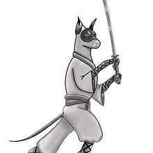 Cachorro ninja assassino