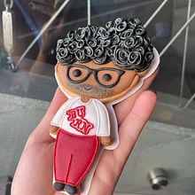 Galleta de personaje con hablador