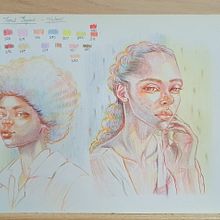 Vibrant Portrait Drawing with Colored Pencils