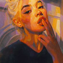 Portrait Illustration • Feminine beauty  • Daily Chronicles #08 – Art Visions by Rod Lovell