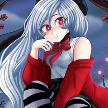 Alicia in the graveyard