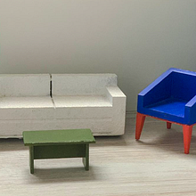 Muebles de Estancia, escala 1:20