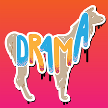 Drama Llama - Hand Lettering