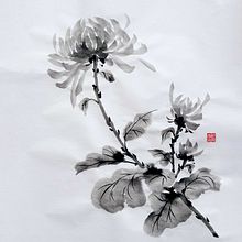 Sumi-e Shikunshi Painting