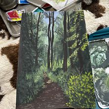First Gouache Painting