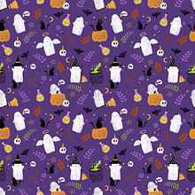 Halloween themed pattern