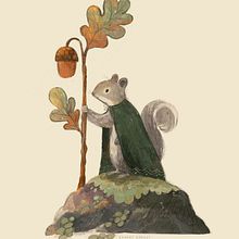 Autumn animal character