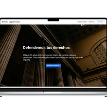 Landing page Bonilla Legal Studio