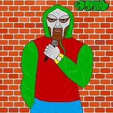 Dibujo digital de MF DOOM 