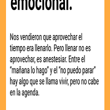 Huye de tu excel emocional