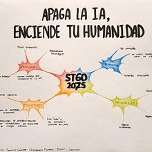 Mapa conceptual Santiago “Apaga la IA, enciende tu humanidad”