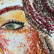 Pastel Portraiture with warm colors