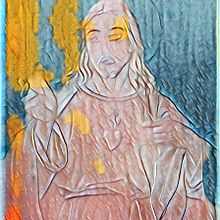 Releitura da silueta de cristo