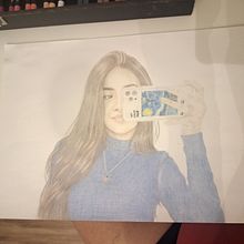 Desenho com lápis de cor