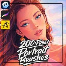 [Art Post #94] Portrait Drawing With AI,  FREE Prompt #6 + FREE! Domestika Coupon - 10% Descuento Domestika - Plus Get a Free 200+ Brush Pack and a 10% Domestika Course Coupon #portraits #brushset #domestika #procreatebrushes #freebrushes #COUPON