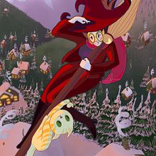 Witch Girl Rescues Cat - Illustration with Procreate