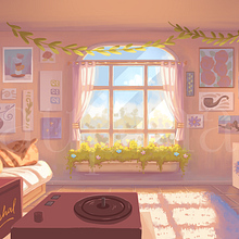 Diseño de interior para fondo de animación 2D