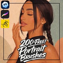 [Art Post #101] Portrait Drawing With AI,  FREE Prompt #13 + FREE! Domestika Coupon - 10% Descuento Domestika - Plus Get a Free 200+ Brush Pack and a 10% Domestika Course Coupon #portraits #brushset #domestika #procreatebrushes #freebrushes #COUPON