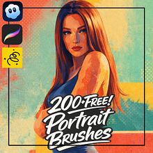 [Post #107] Digital Portrait Painting With AI + FREE Prompt #16 + FREE! Domestika Coupon - 10% Descuento Domestika - Plus Get a Free 200+ Brush Pack and a 10% Domestika Course Coupon #portraits #brushset #domestika #procreatebrushes #freebrushes
