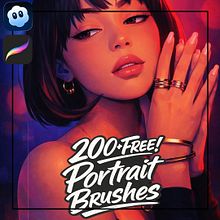 [Post #108] Digital Portrait Illustration With AI + FREE Prompt #17 + FREE! Domestika Coupon - 10% Descuento Domestika - Plus Get a Free 200+ Brush Pack and a 10% Domestika Course Coupon #portraits #brushset #domestika #procreatebrushes #freebrushes