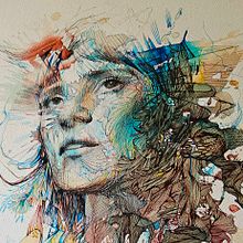 Connections - painted in ink and tea
