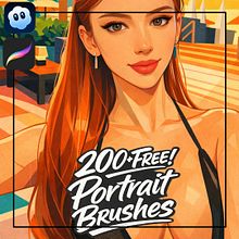 [ART Post #112] Digital Portrait Illustration With AI + FREE Prompt #22 + FREE! Domestika Coupon - 10% Descuento Domestika - Get a Free 200+ Brush Pack and a 10% Domestika Course Coupon #portraits #brushset #domestika #procreatebrushes #freebrushes