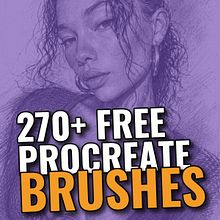 [DomestikaFX #140] Free 270+ Procreate Brushes + Watercolor Brushes - Sketch Brushes - Painting Brushes - Character Design Brushes - Watercolor Brushes - Download FREE - #portraits #brushset #domestika #procreatebrushes #freebrushes #COUPON
