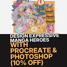Digital Illustration Create Manga Characters – Learn from Catalina Carlesi