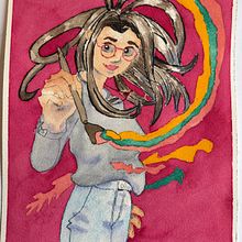 Interprétation du portrait style manga d'Andrea Jen