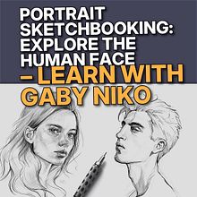 Draw Three Portrait Styles – Profile, Three Fourths & Frontal on Domestika