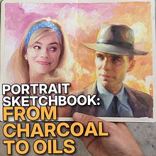 Adrià Llarch's Classical Portrait Course Reviewed: Charcoal + Oils in Your Sketchbook