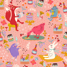 Project for Sara Tomate's Pattern Illustration Class