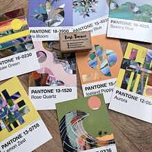 Pantone Post Cards Collages
